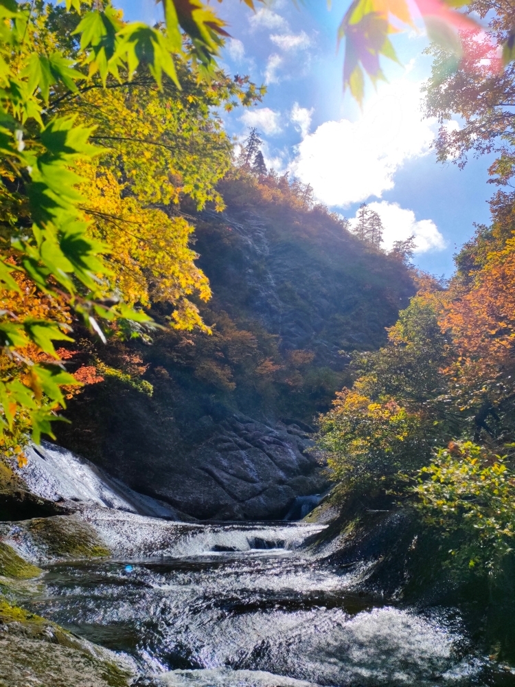 六段の滝と桃洞滝