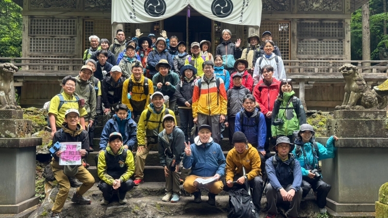 ＃スタート地点の十和田神社にて