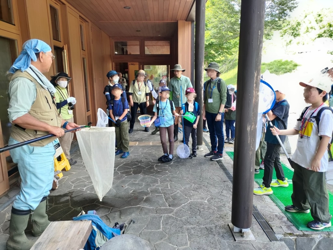 捕虫網のレクチャー