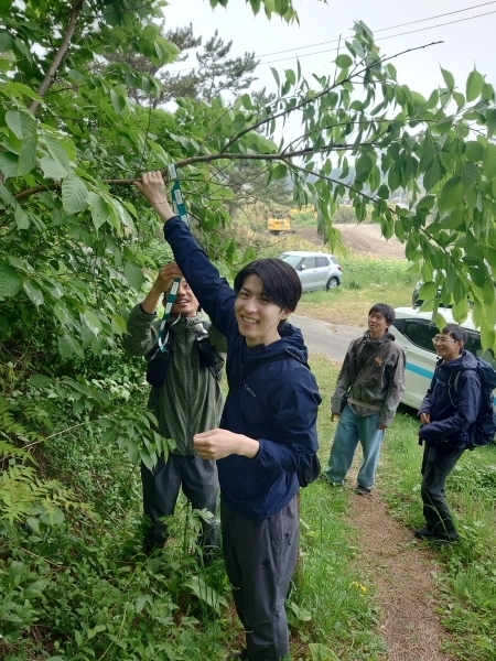 ＃分かりにくい場所にはトレイルテープを